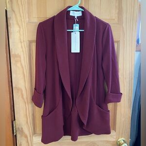 Burgundy Women's Blazer